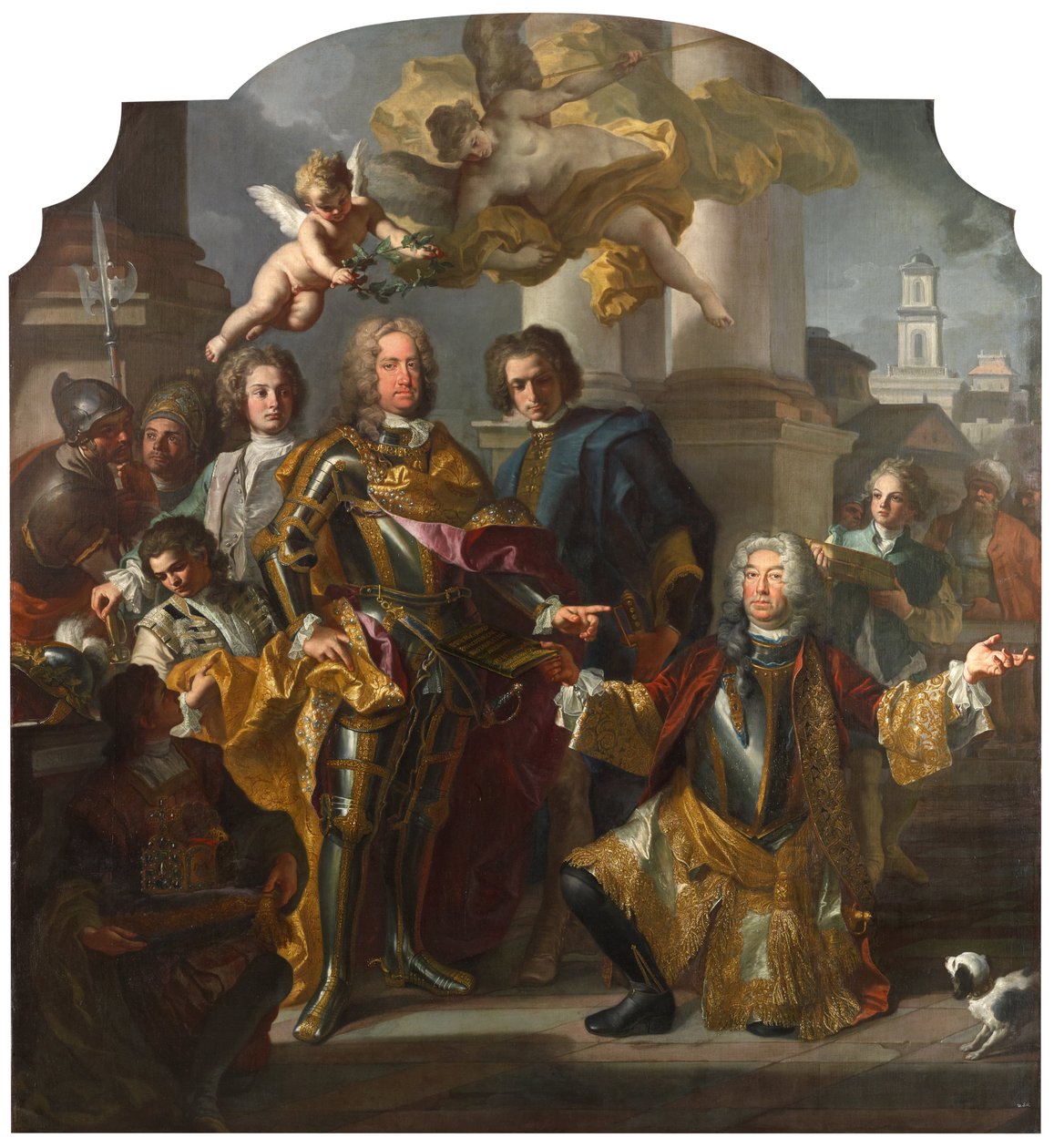 Kejser Charles VI og Gundacker, grev Althann af Francesco Solimena