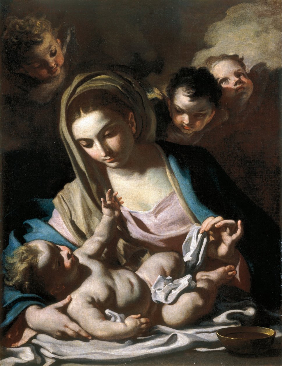 Madonna og barn af Francesco Solimena