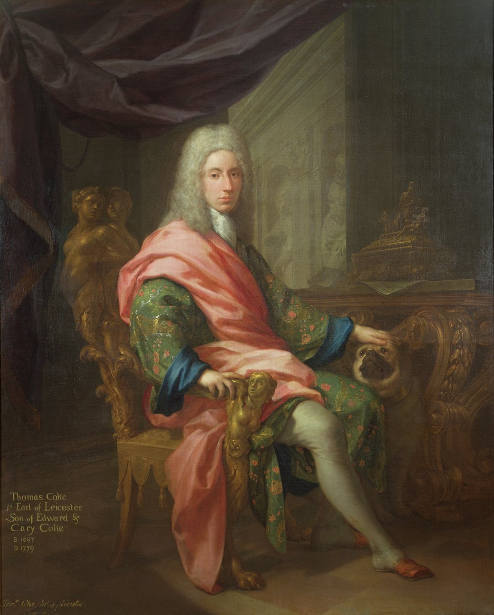 Thomas Coke (f.1698) 1. jarl af Leicester (af den første skabelse) af Francesco Trevisani