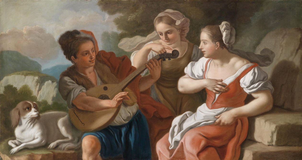 Lutespilleren af Francesco de Mura