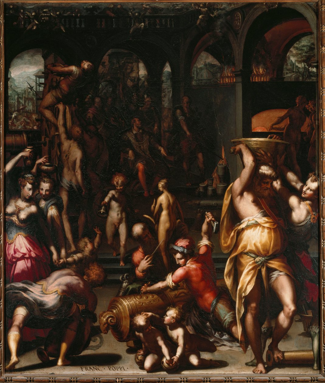 Bronzestøberiet (Maleri af Francesco Morandini