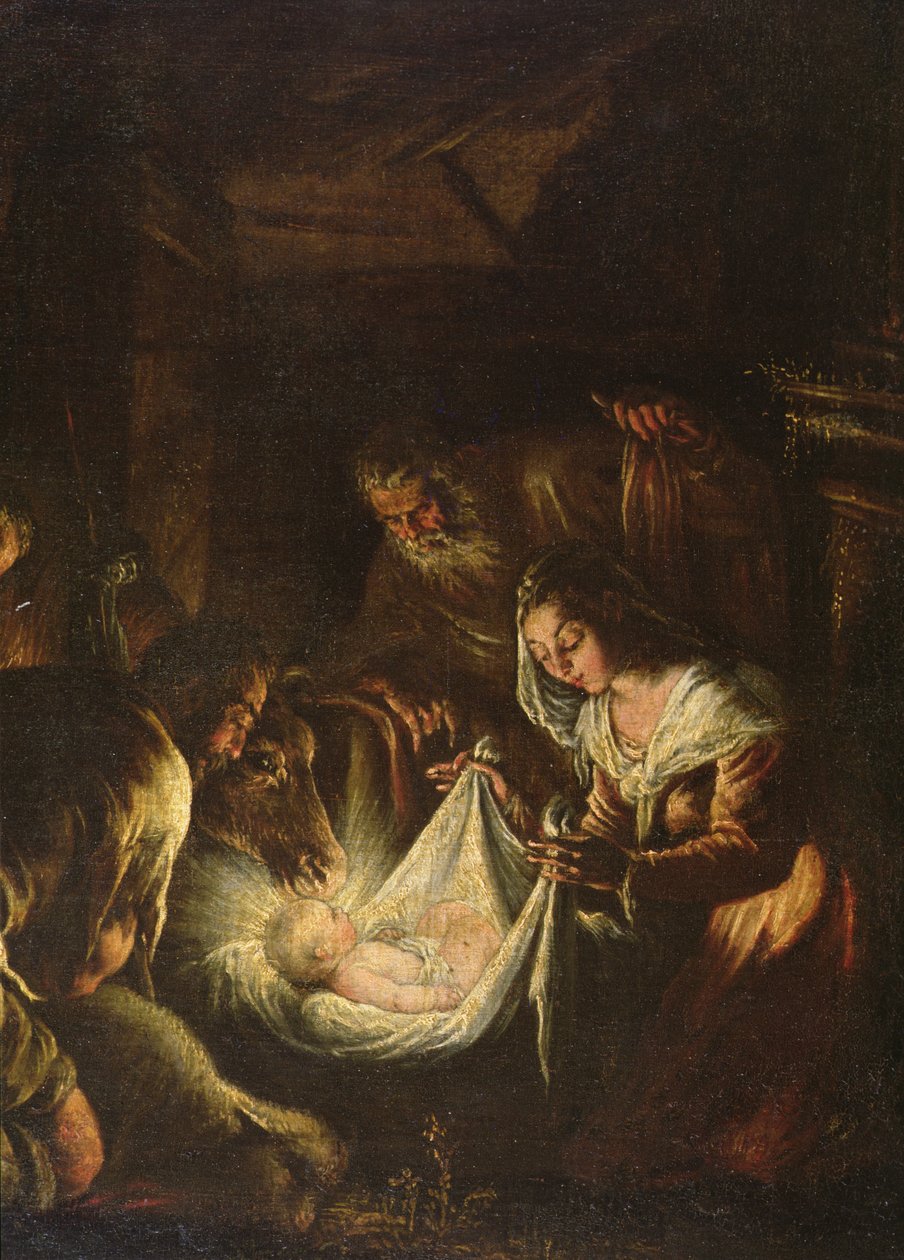 Hyrdernes tilbedelse, 1588-90 af Francesco Bassano