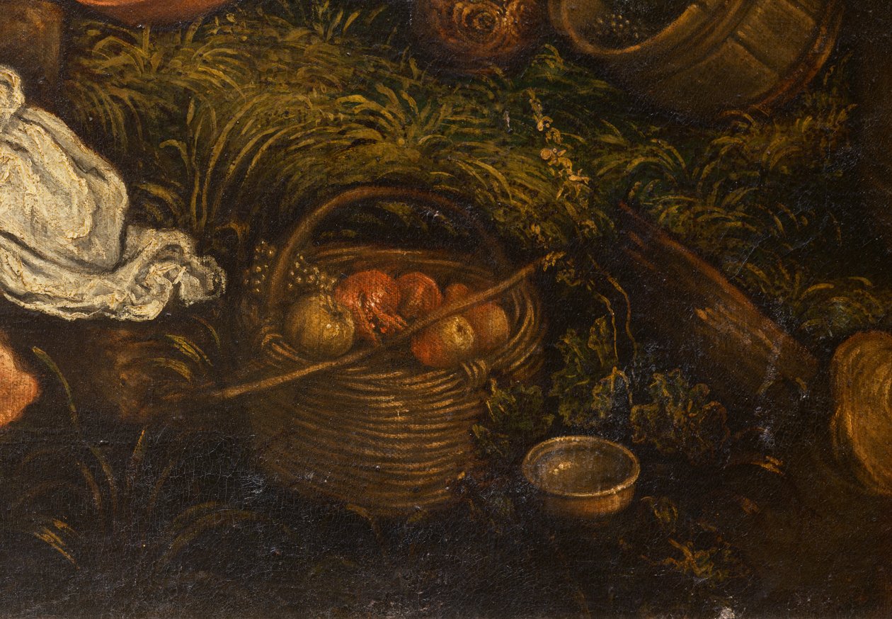 Efterårshøst (drueplukning), 1585-90 (detalje af 65683) af Francesco Bassano