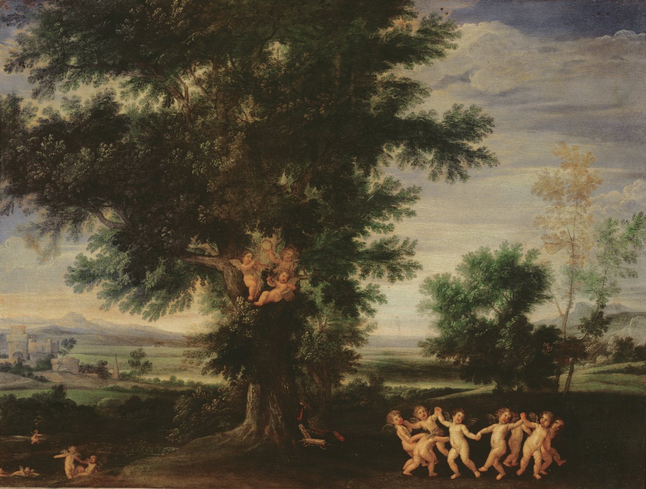 Amorernes dans, ca. 1630 af Francesco Albani