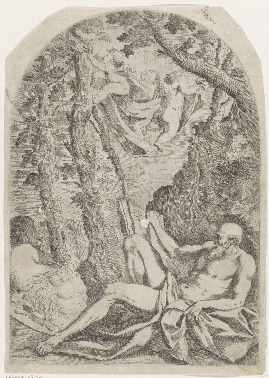 Sankt Jerome af Francesco Amato