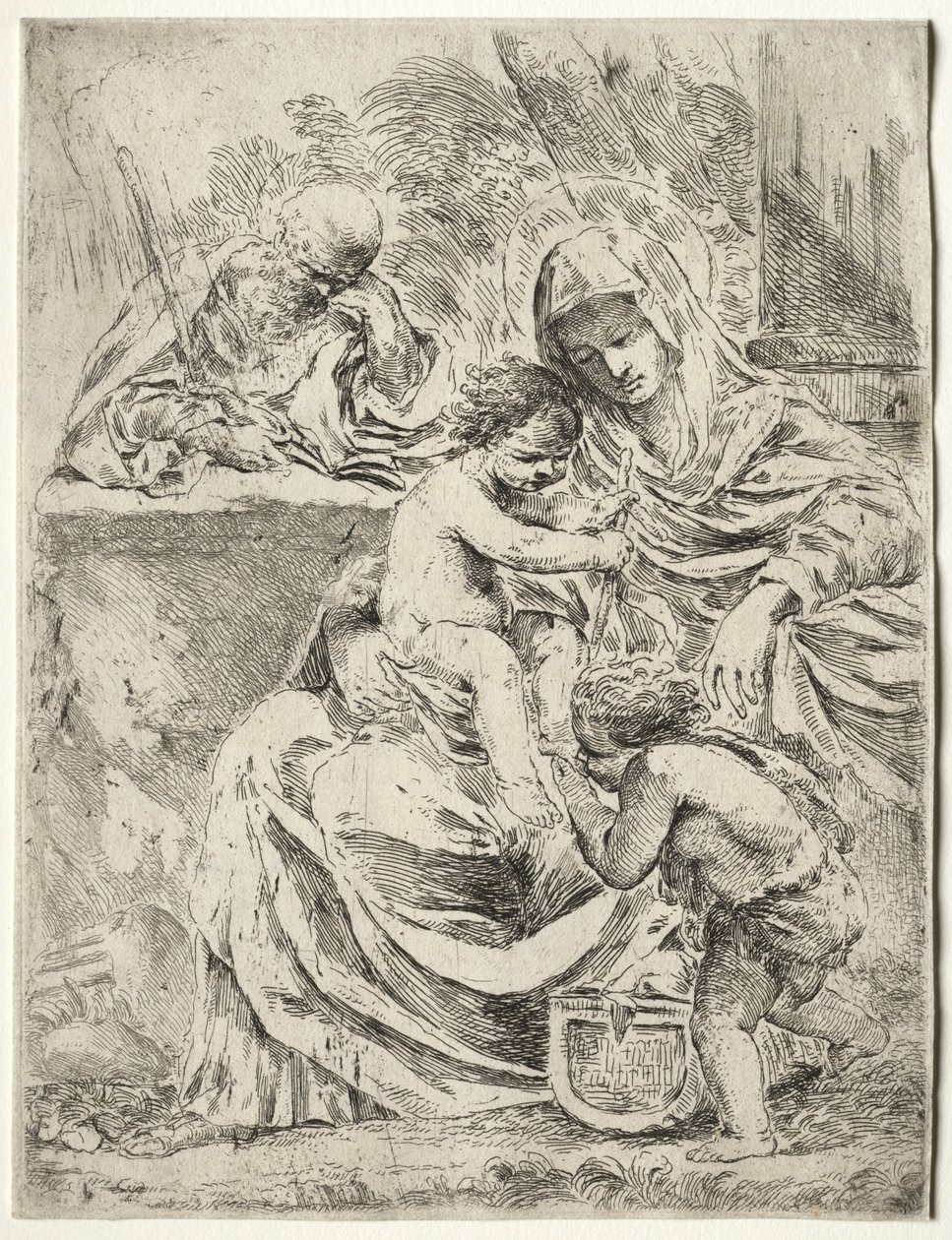 Den hellige familie af Francesco Amato