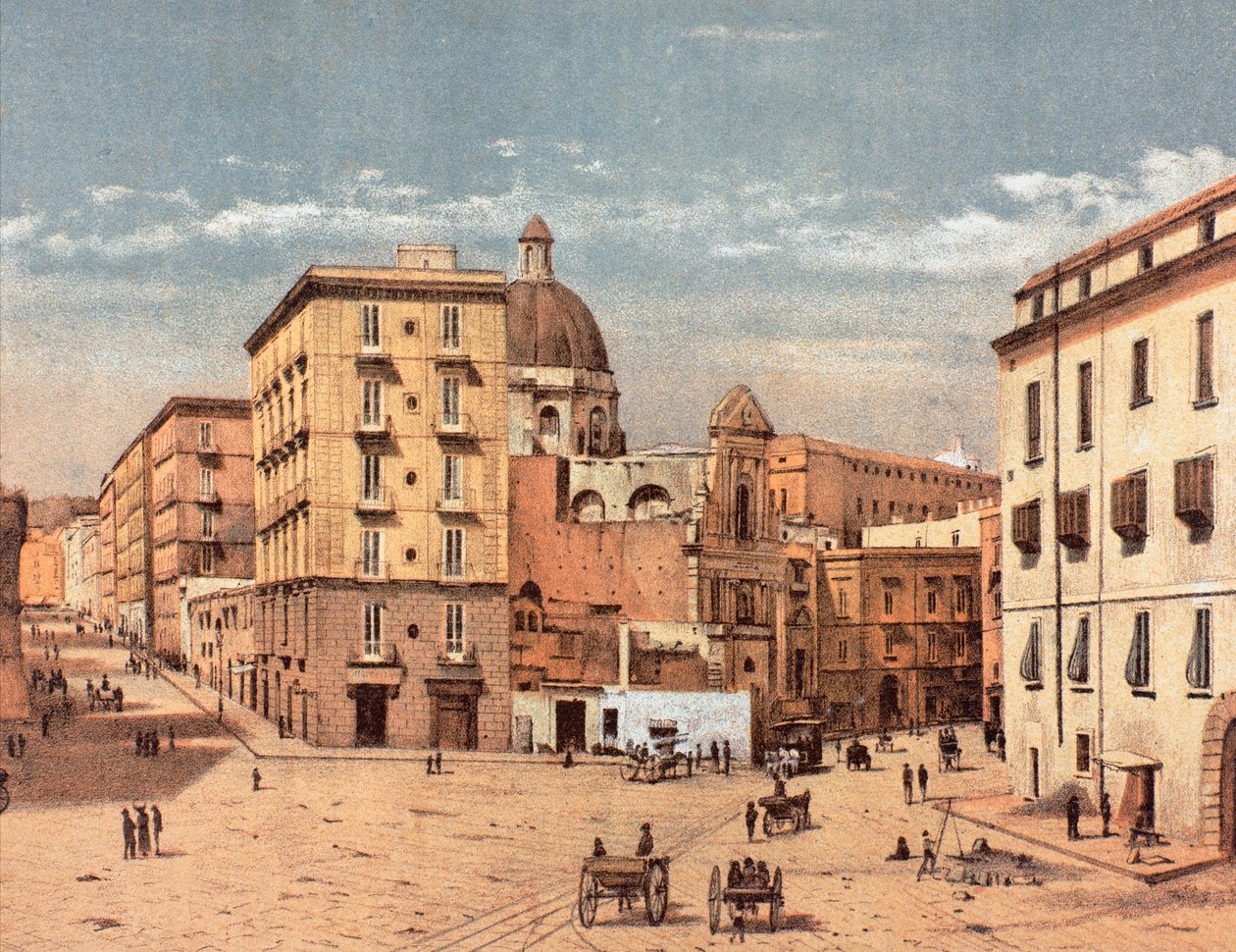 San Francesco-pladsen ved Porta Capuana i Napoli af Francesco Aversano
