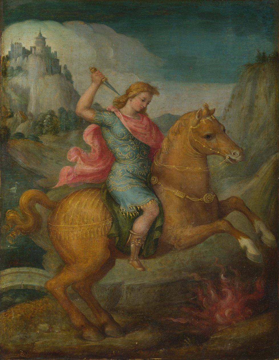 Marcus Curtius, ca. 1525 af Francesco Ubertini Bacchiacca