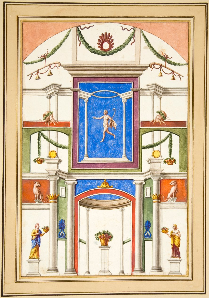 Holkham II. 13, folio fra album Ashby II (wc på papir) af Francesco Bartoli