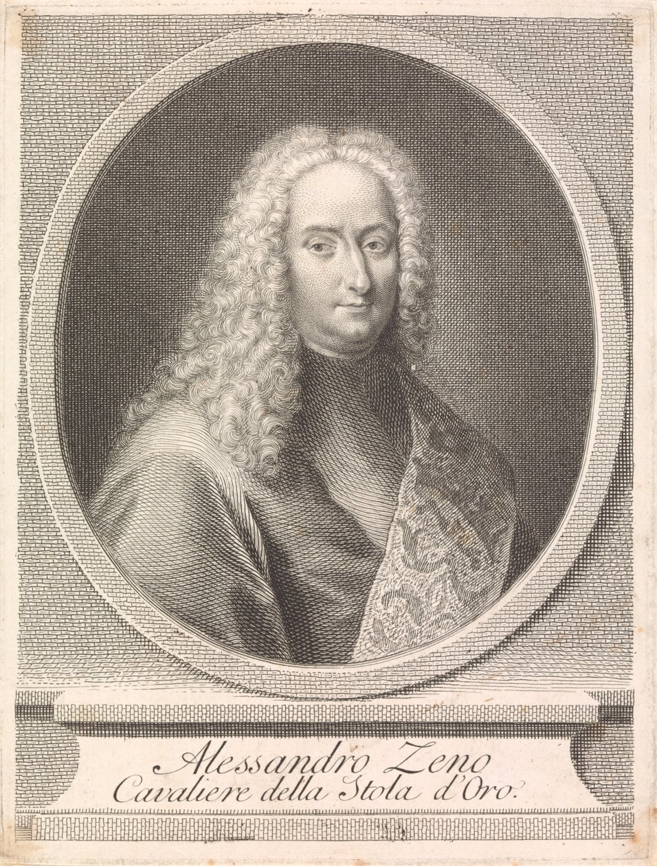 Alessandro Leno: ridder af Den Gyldne Stola af Francesco Bartolozzi