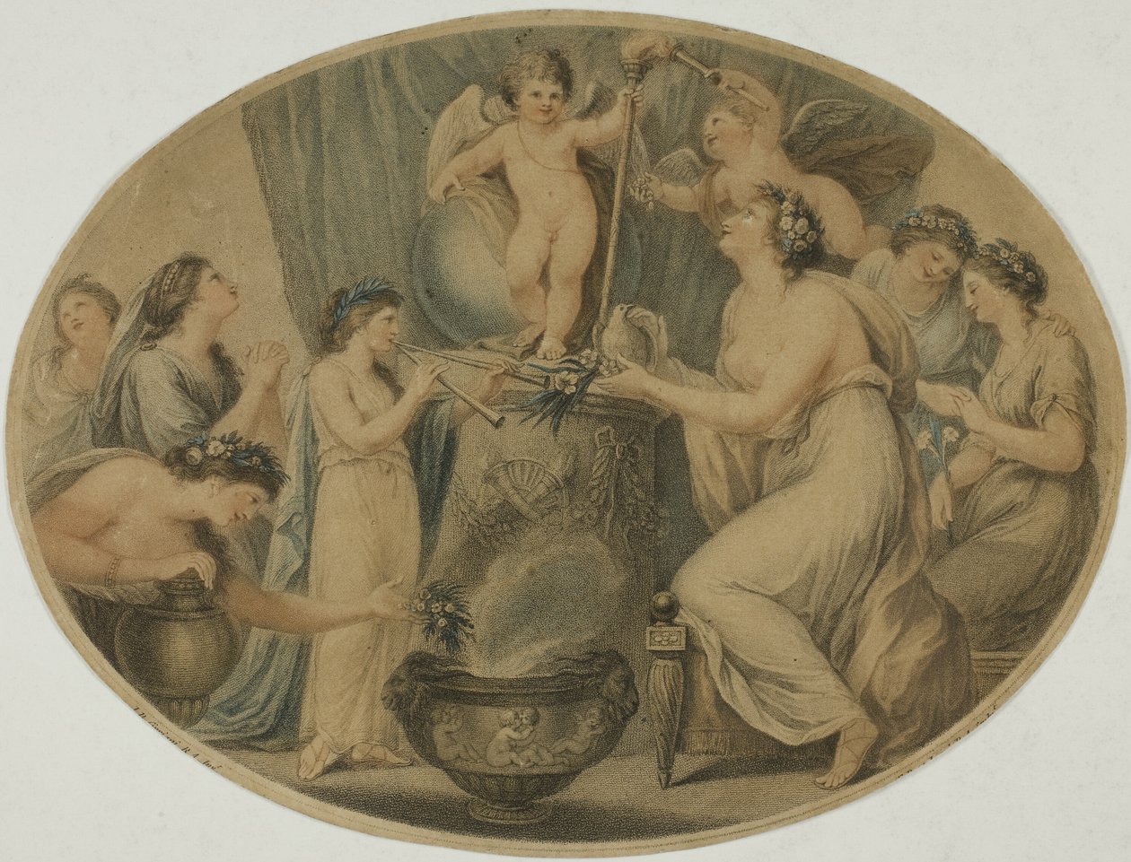 Allegorisk emne af Francesco Bartolozzi