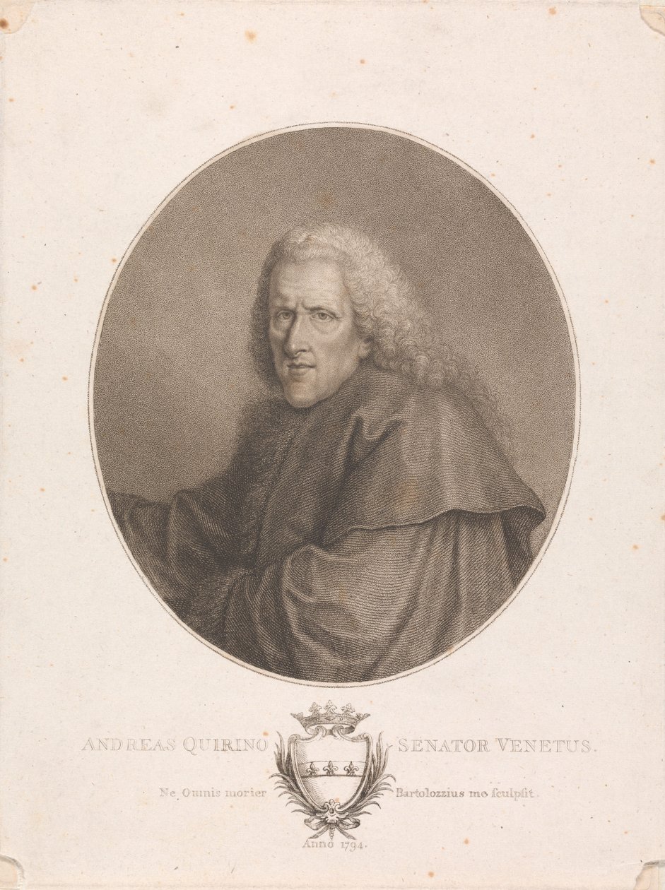 Andreas Quirino, venetiansk senator af Francesco Bartolozzi