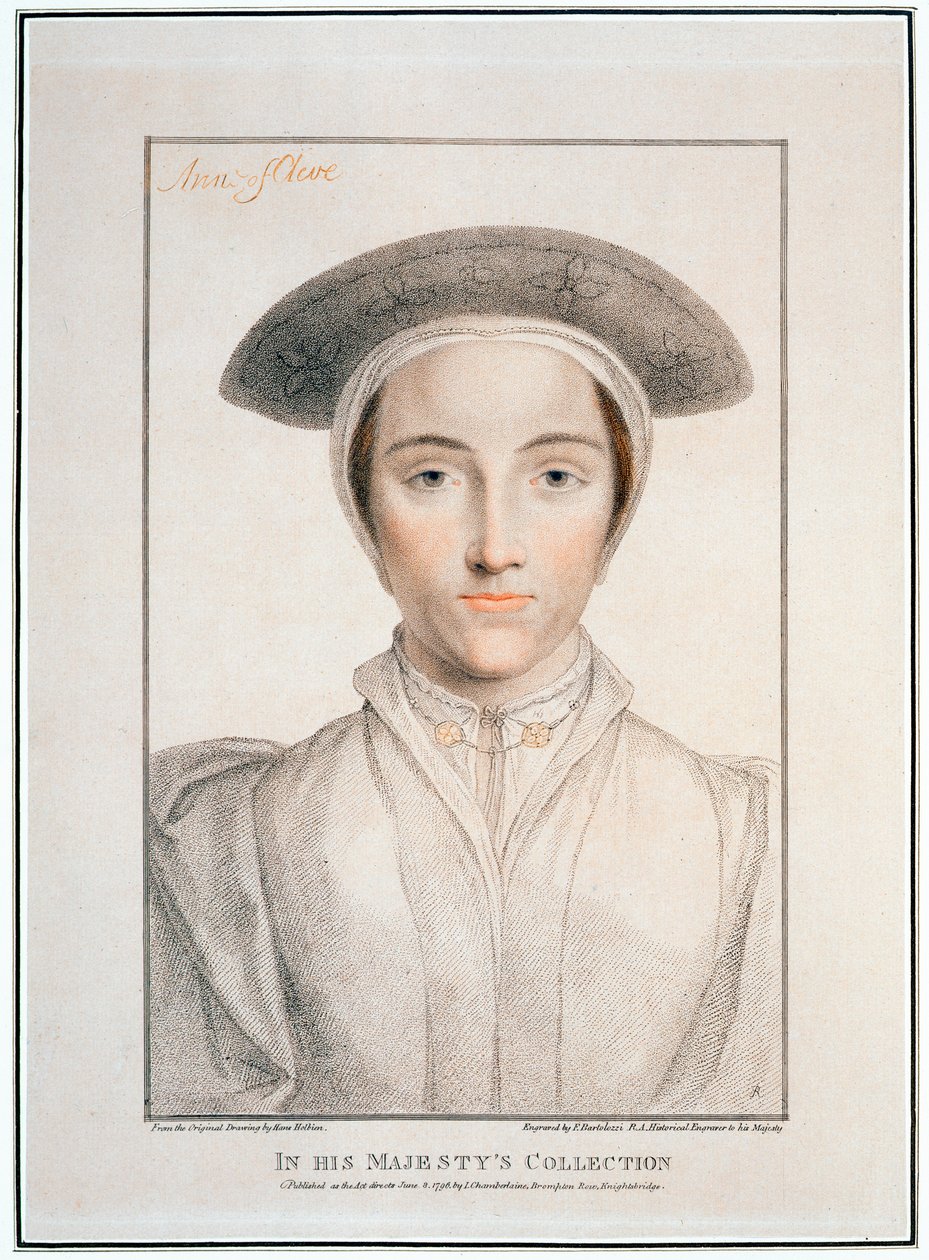 Anne af Cleves, 1539, 1796 af Francesco Bartolozzi