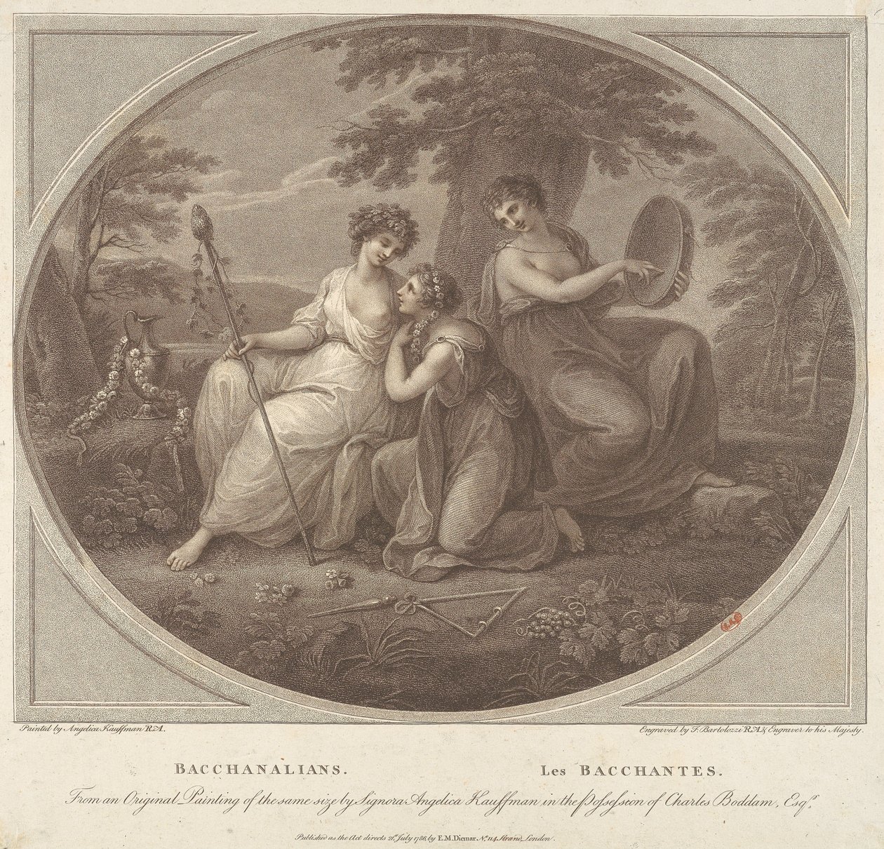 Bacchanalister af Francesco Bartolozzi