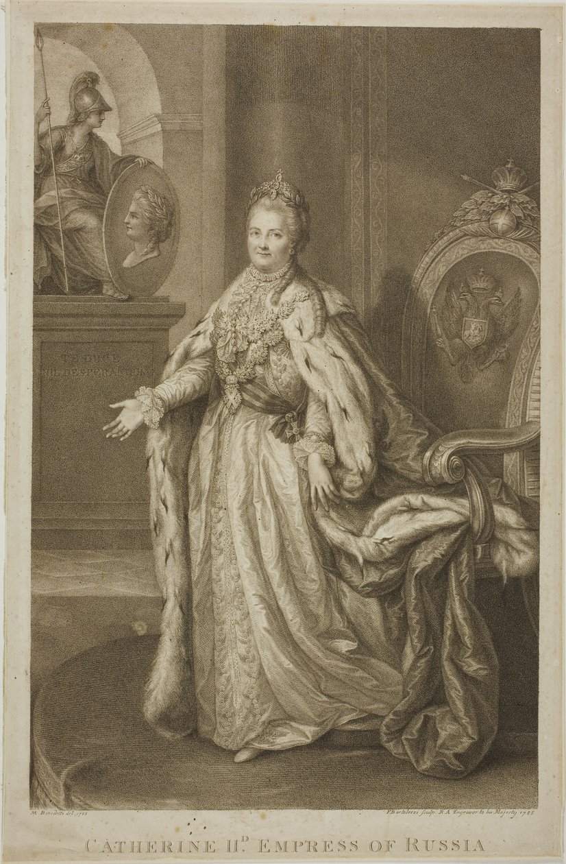 Catherine II, kejserinde af Rusland af Francesco Bartolozzi