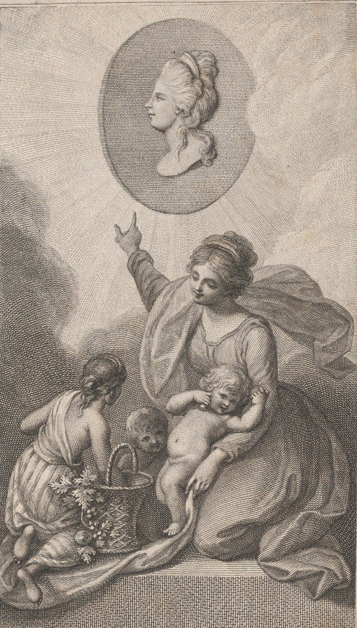 Velgørenhed, fra Børns Ven, 1788. af Francesco Bartolozzi