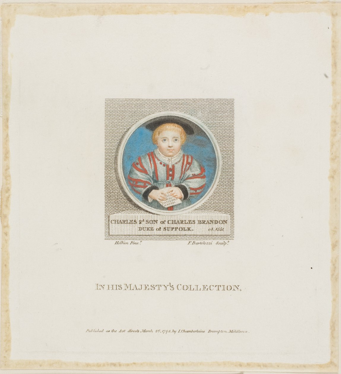 Charles Brandon af Francesco Bartolozzi