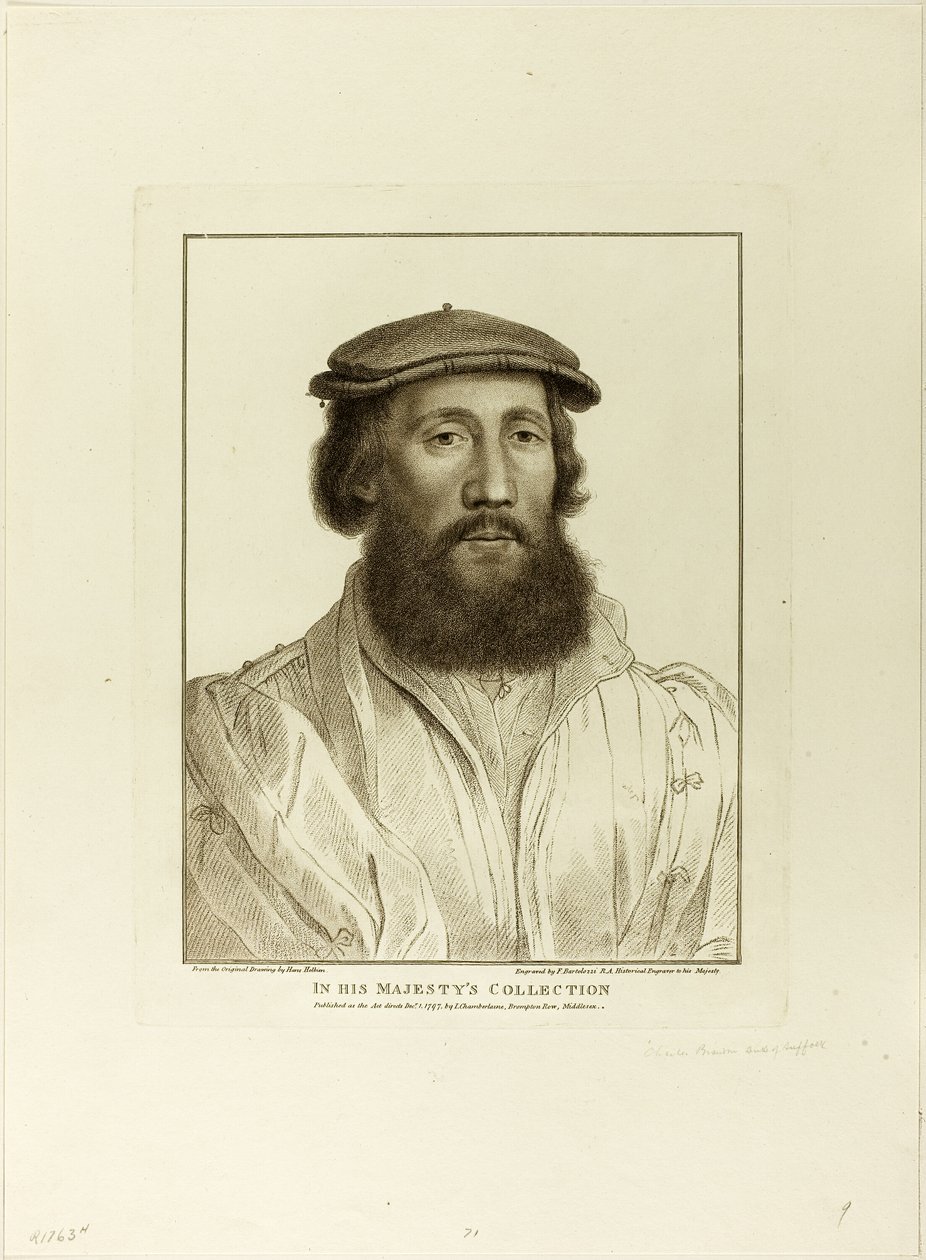 Charles Brandon, hertug af Suffolk af Francesco Bartolozzi