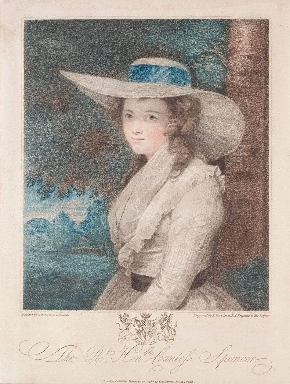 Grevinde Spencer, 1787. af Francesco Bartolozzi