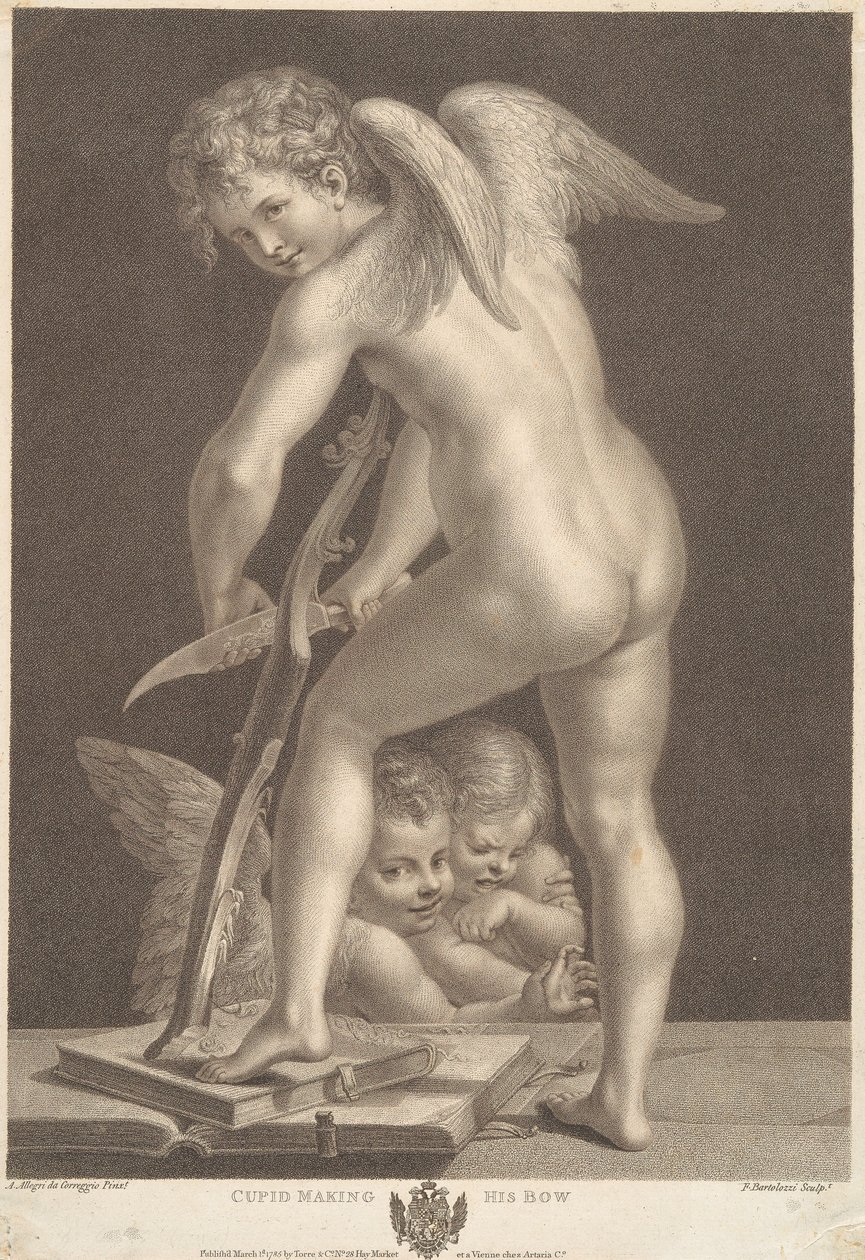 Amor skærer en bue af Francesco Bartolozzi