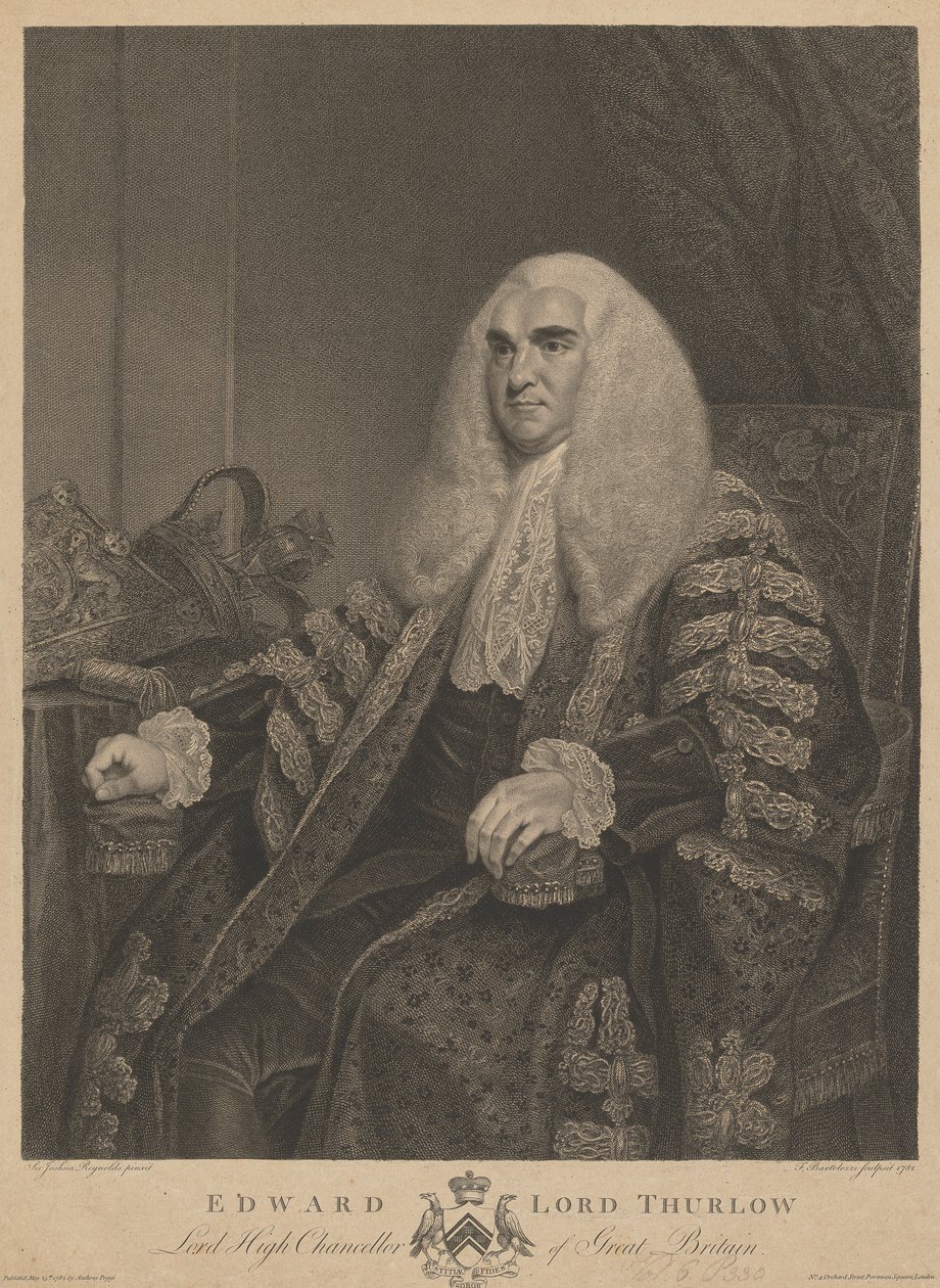 Edward Lord Thurlow af Francesco Bartolozzi