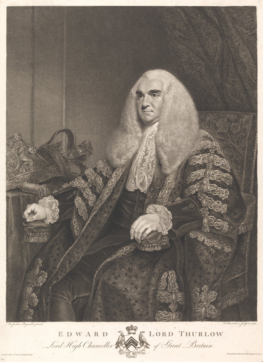 Edward Lord Thurlow af Francesco Bartolozzi