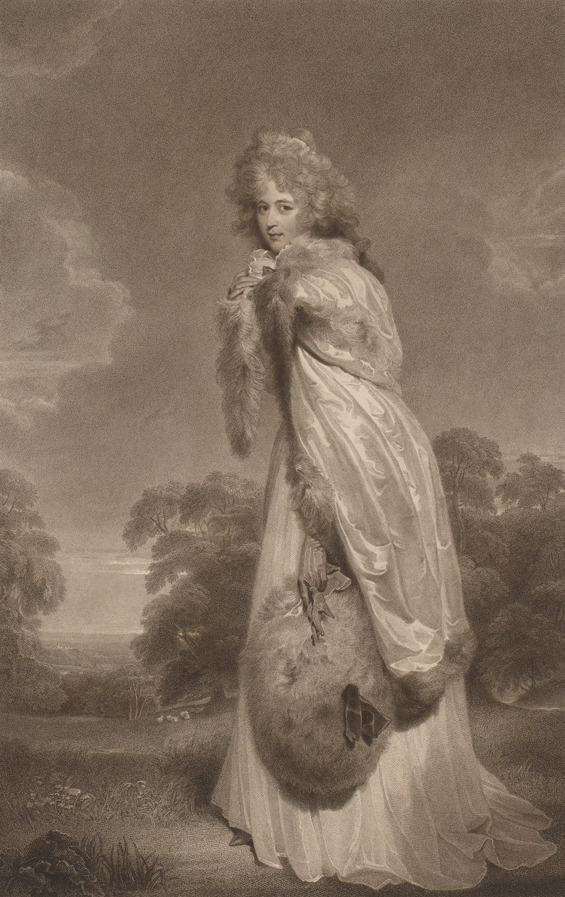 Elizabeth Farran, 1792. af Francesco Bartolozzi