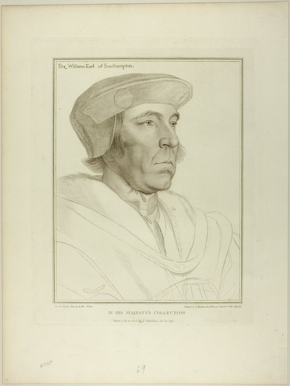 Fitz William, jarl af Southampton af Francesco Bartolozzi