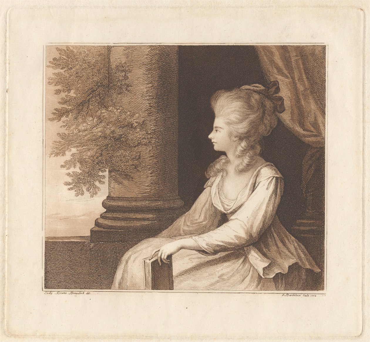 Georgiana, hertuginde af Devonshire af Francesco Bartolozzi