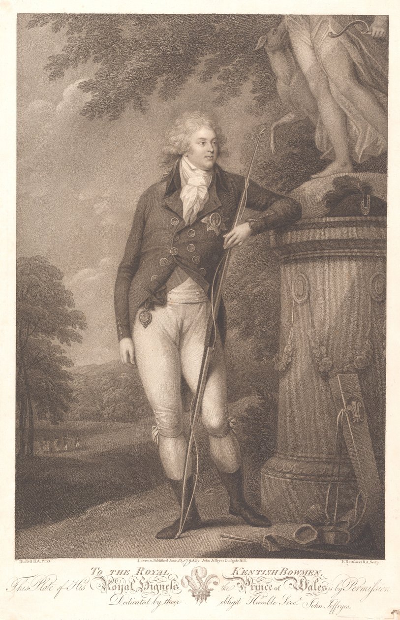 Hans Kongelige Højhed, prinsen af Wales af Francesco Bartolozzi