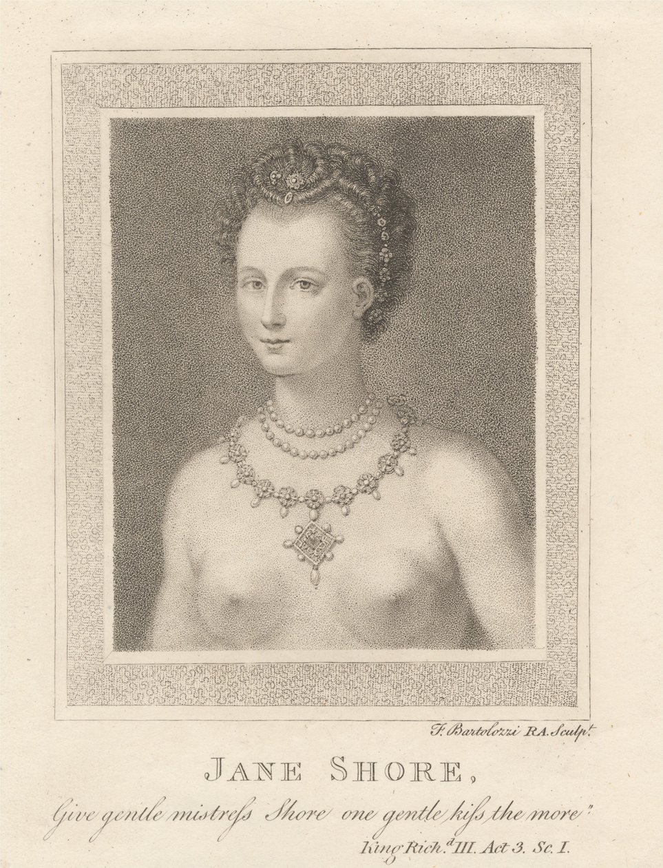 Jane Shore af Francesco Bartolozzi
