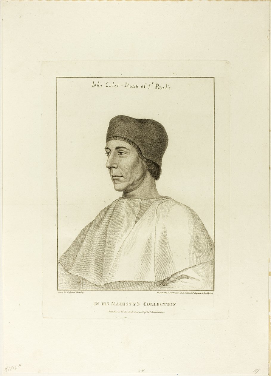 John Colet af Francesco Bartolozzi