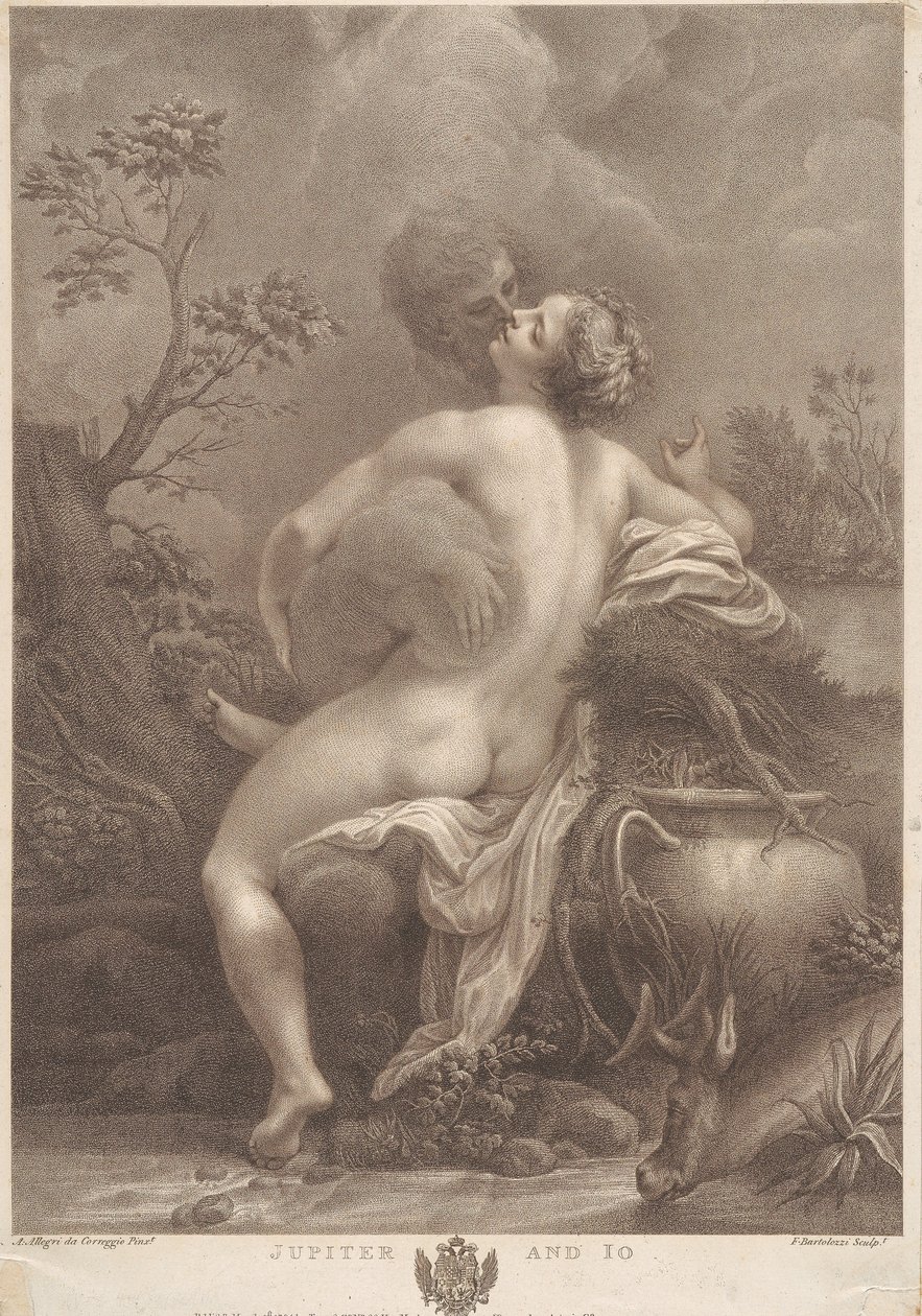 Jupiter og Io af Francesco Bartolozzi