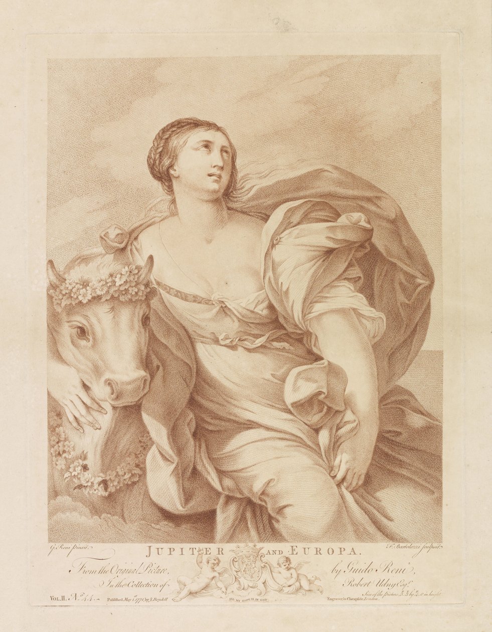 Jupiter i Europa Jupiter og Europa (titel på objekt) af Francesco Bartolozzi