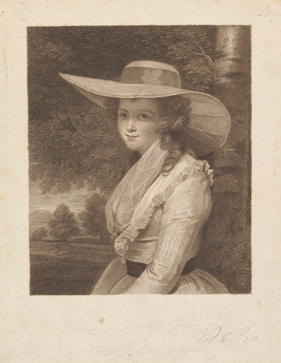 Lavinia Spencer (født Bingham), grevinde Spencer af Francesco Bartolozzi