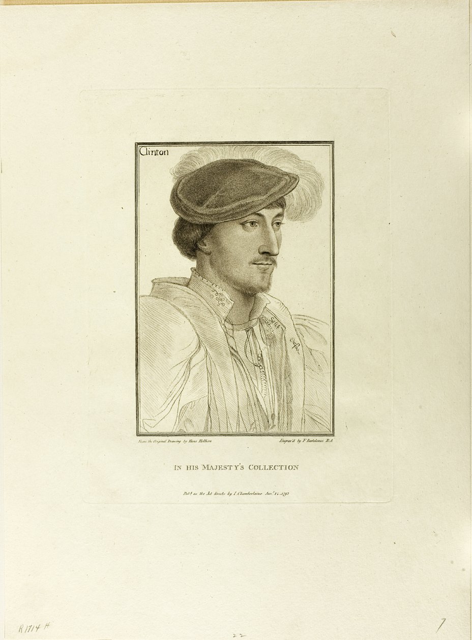 Lord Clinton af Francesco Bartolozzi