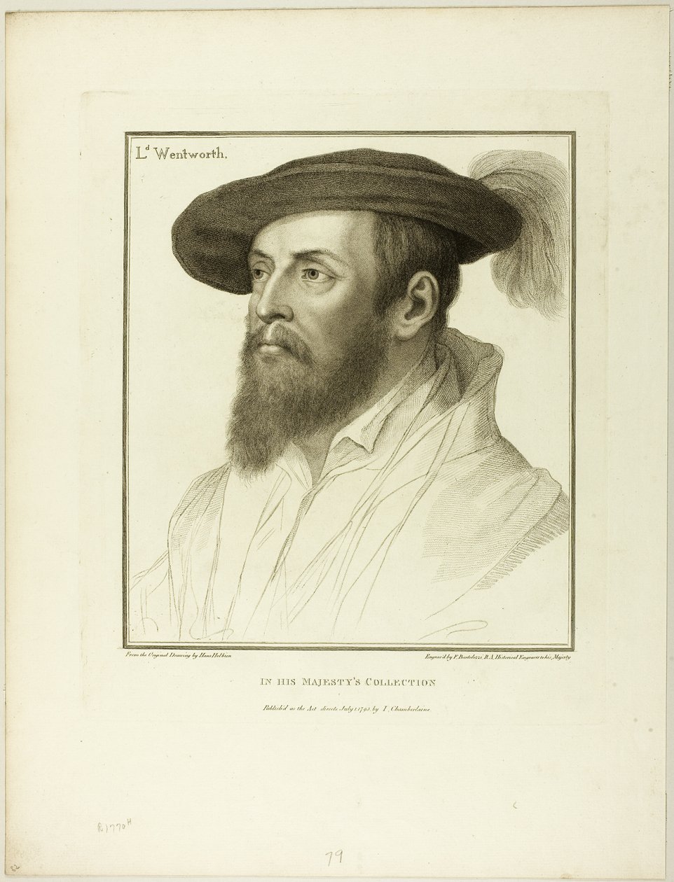 Lord Wentworth af Francesco Bartolozzi