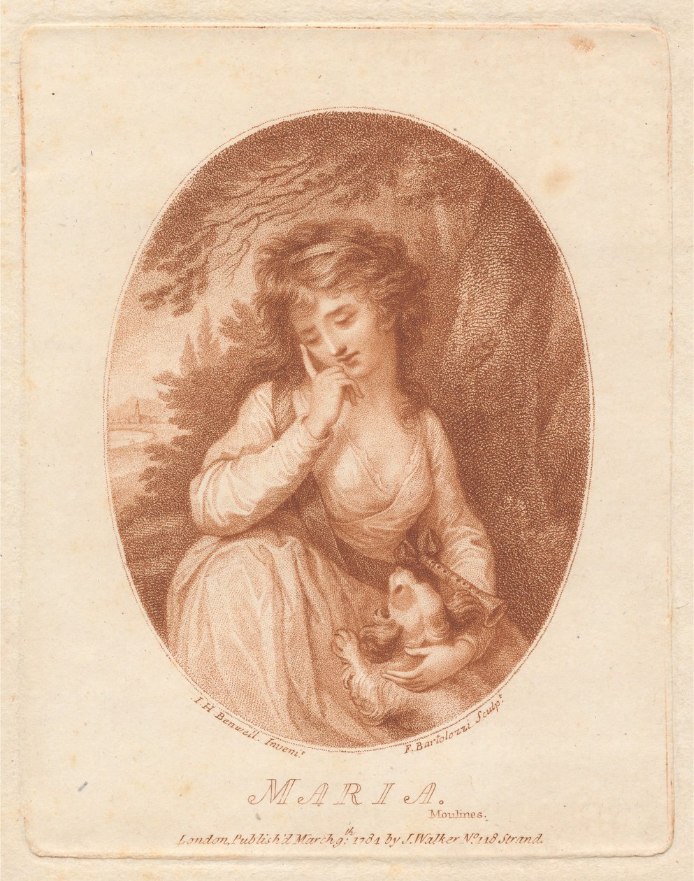 Maria af Moulines af Francesco Bartolozzi
