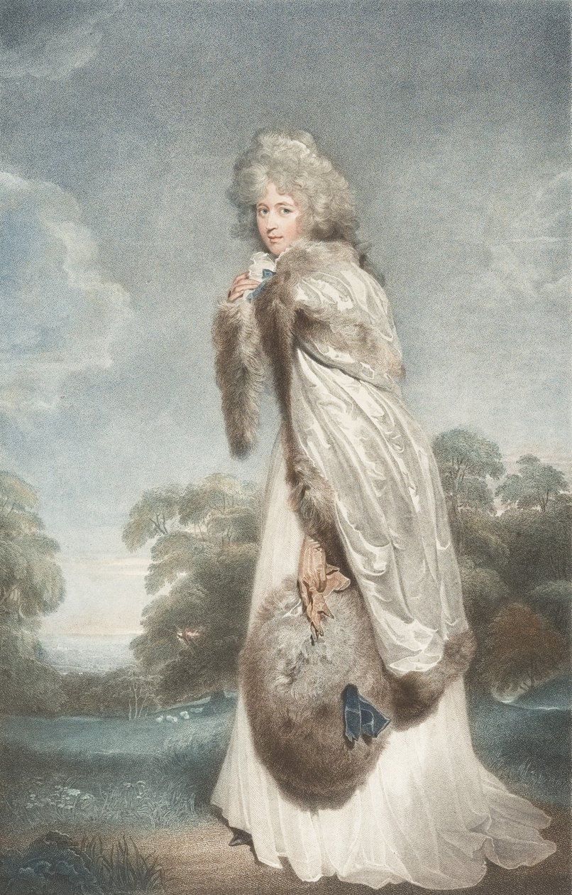 Miss Elizabeth Farren, grevinde af Derby, 1792., 1792. af Francesco Bartolozzi