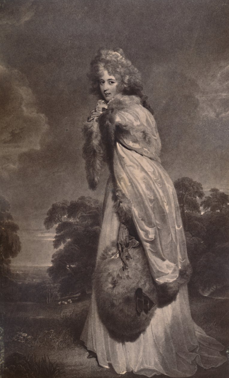 Miss Elizabeth Farren, derefter grevinde af Derby, c1792 1894 af Francesco Bartolozzi
