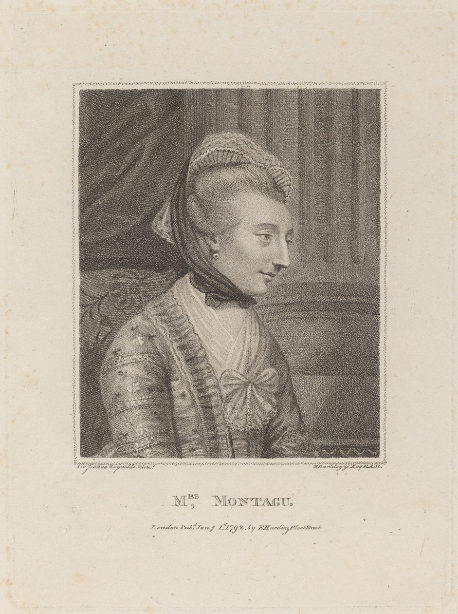 Fru Montague, 1792. af Francesco Bartolozzi