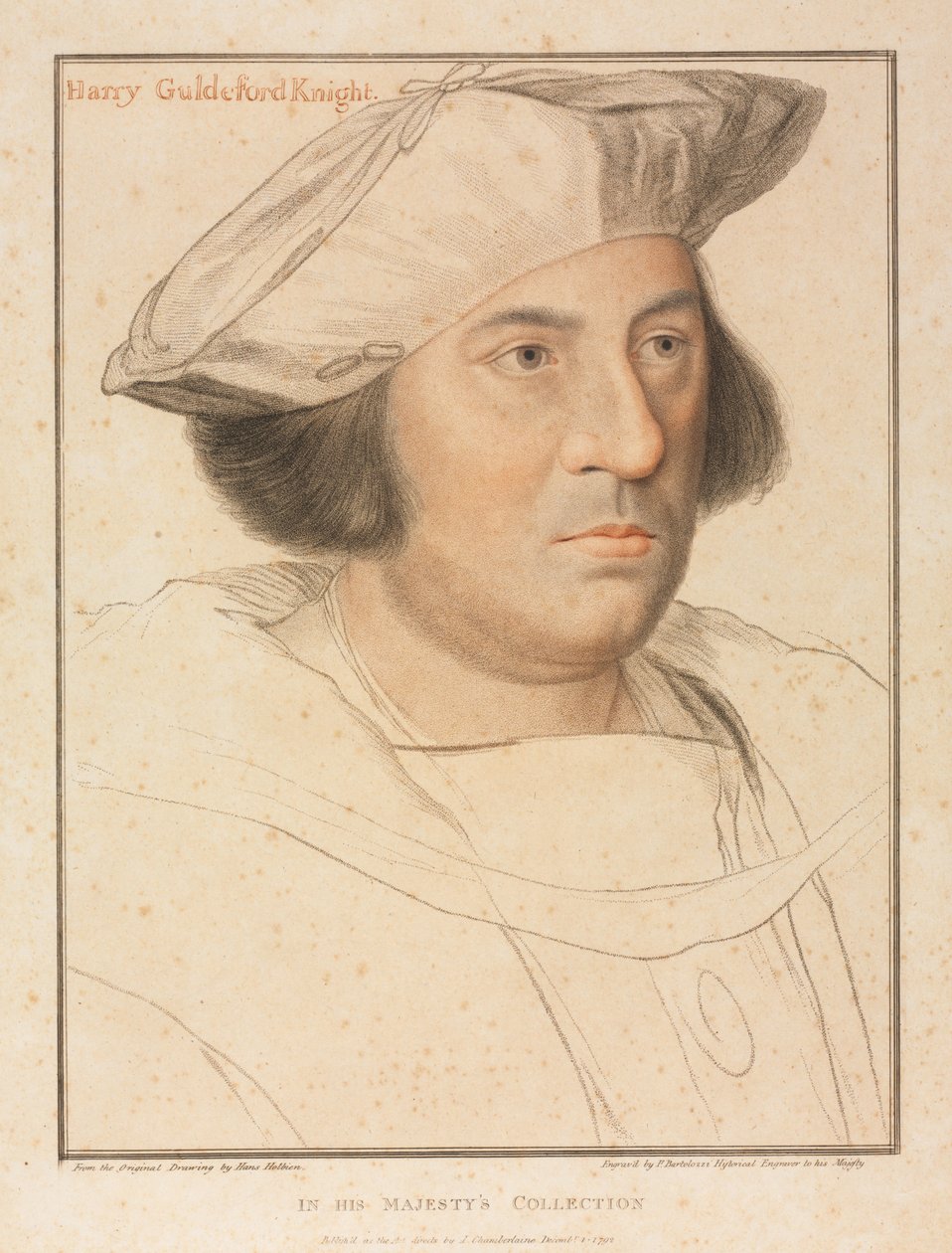 Sir Henhy Guldeford, 1792. af Francesco Bartolozzi