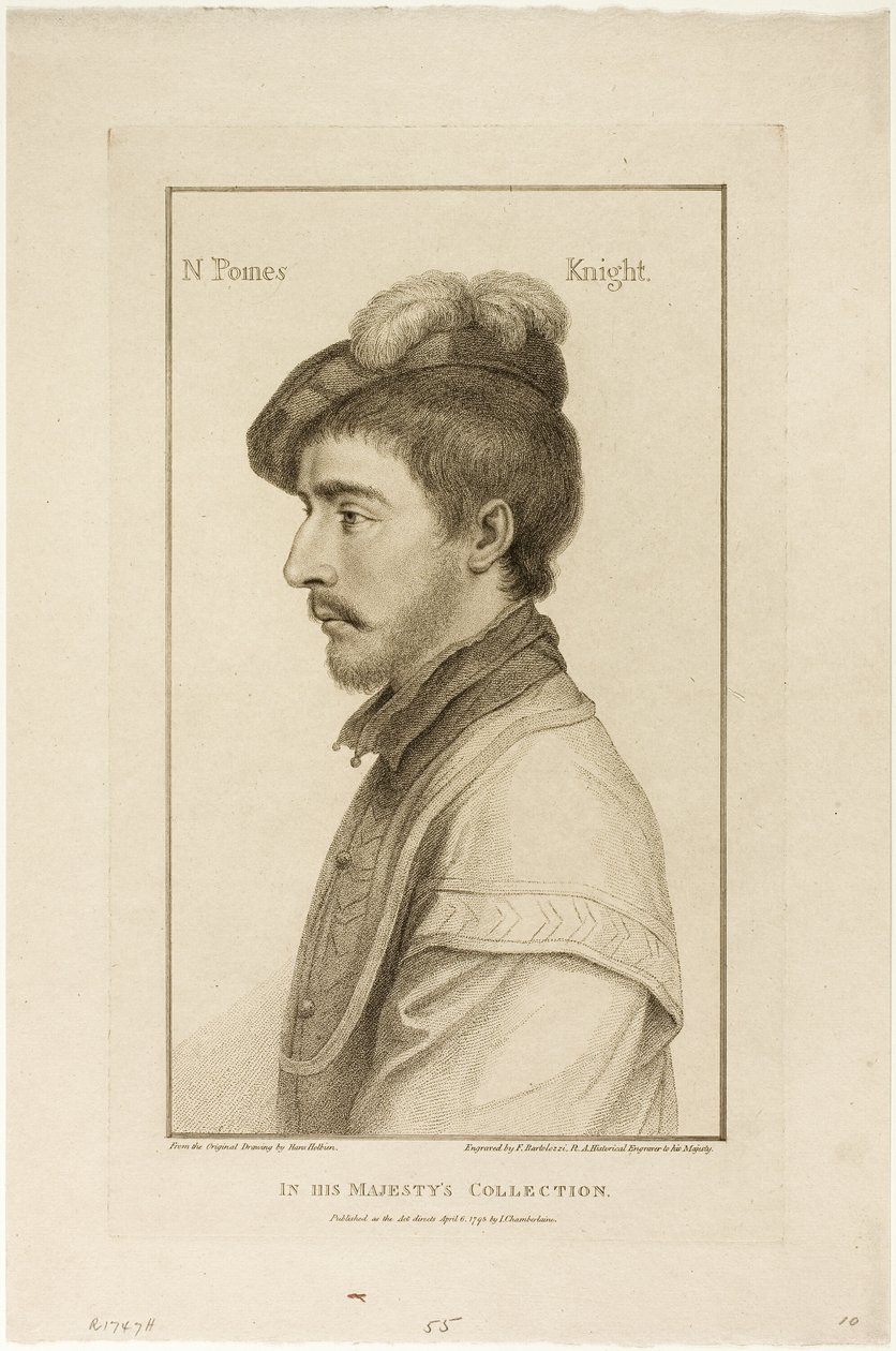 Sir Nicholas Poines af Francesco Bartolozzi