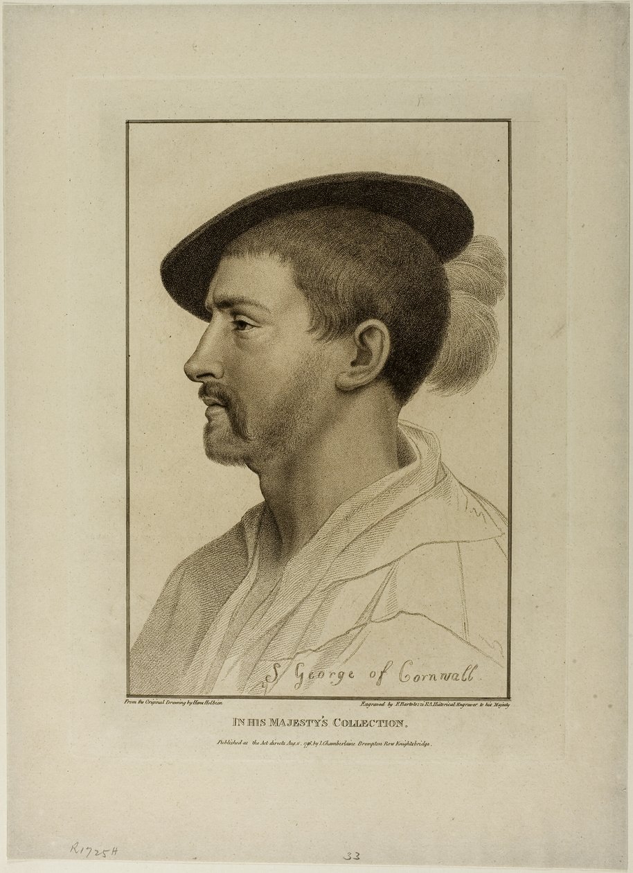 Sir Simon George (af Cornwall) af Francesco Bartolozzi