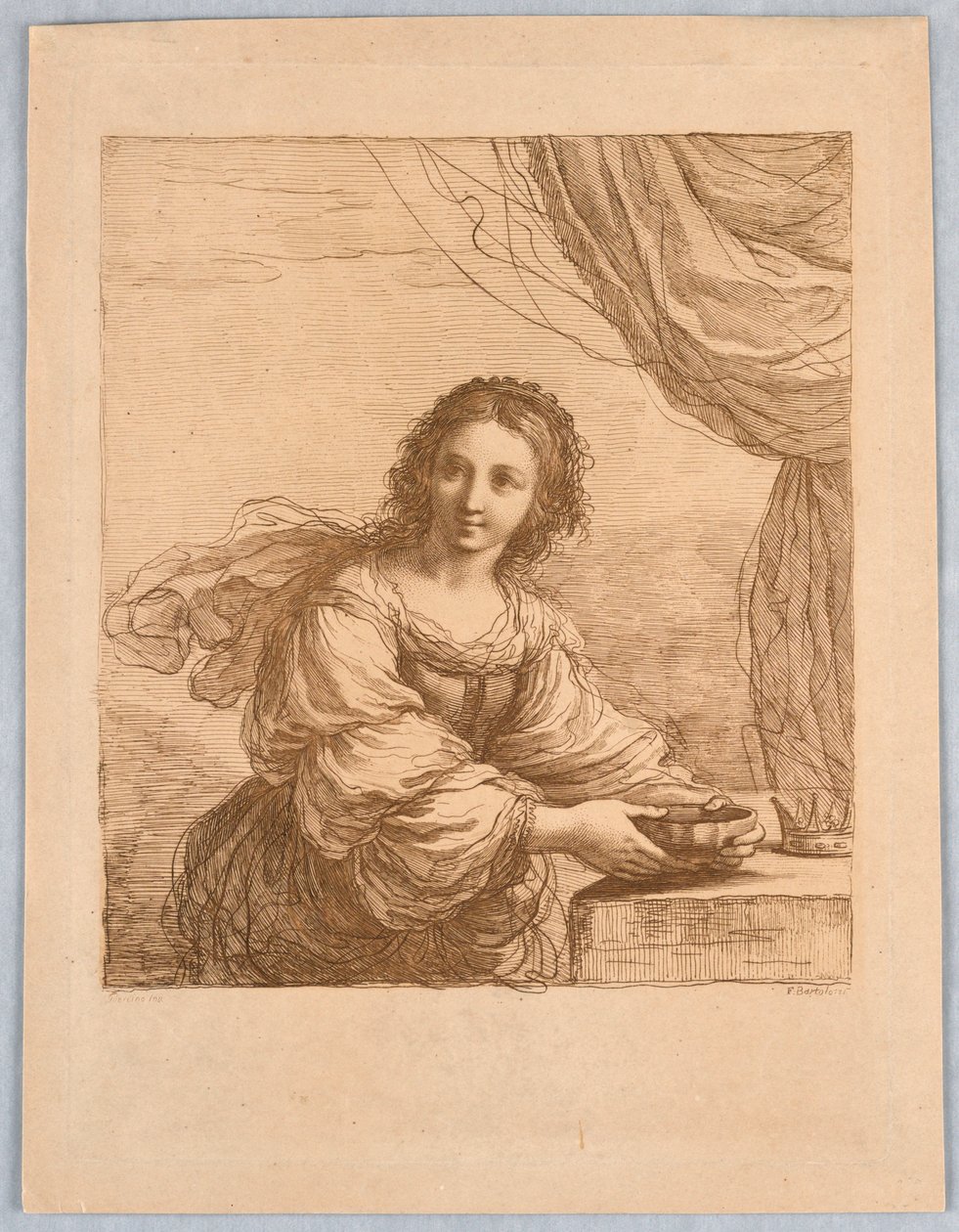 Sophonisba, med en skål af Francesco Bartolozzi