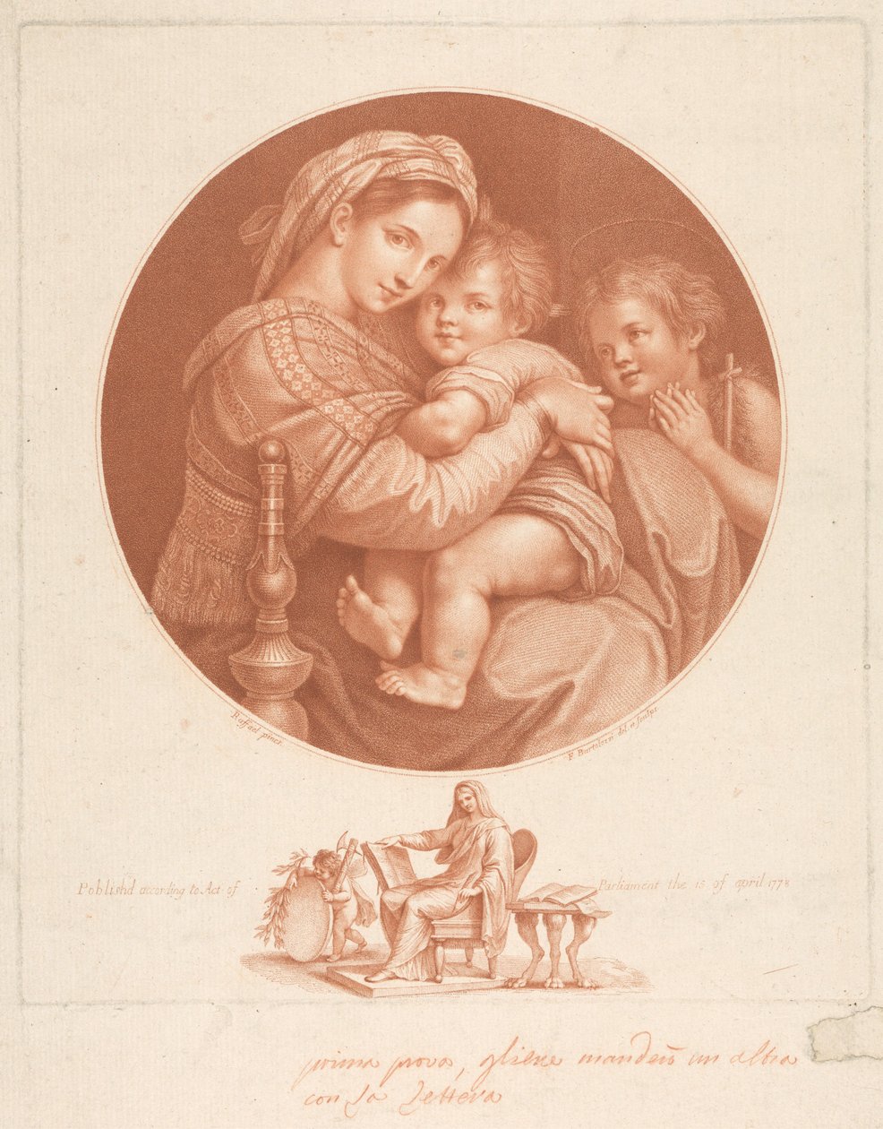 Jomfruen af Francesco Bartolozzi