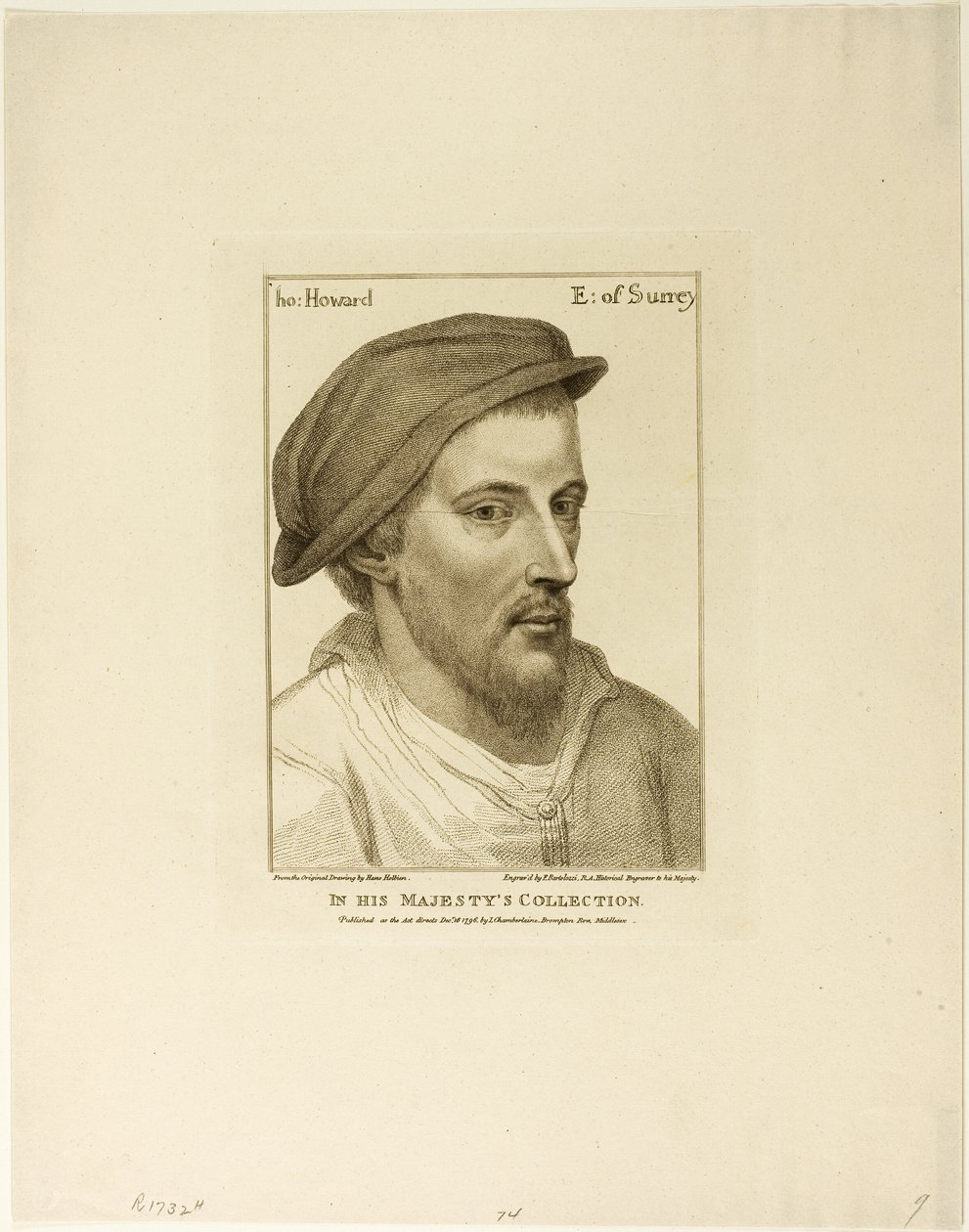 Thomas Howard, jarl af Surrey af Francesco Bartolozzi