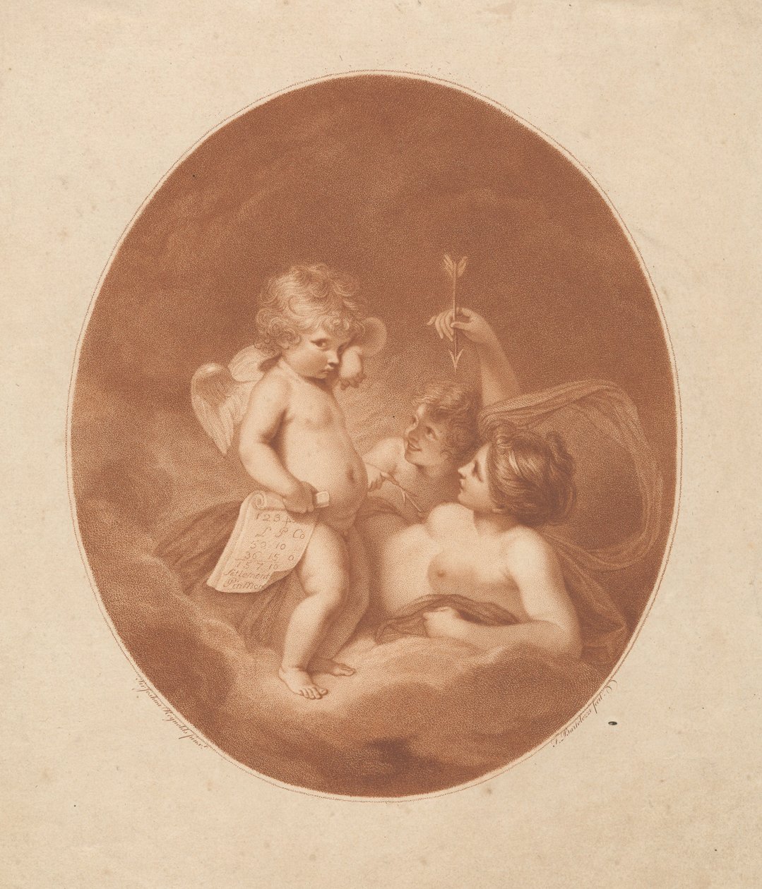 Venus tadelt Amor af Francesco Bartolozzi