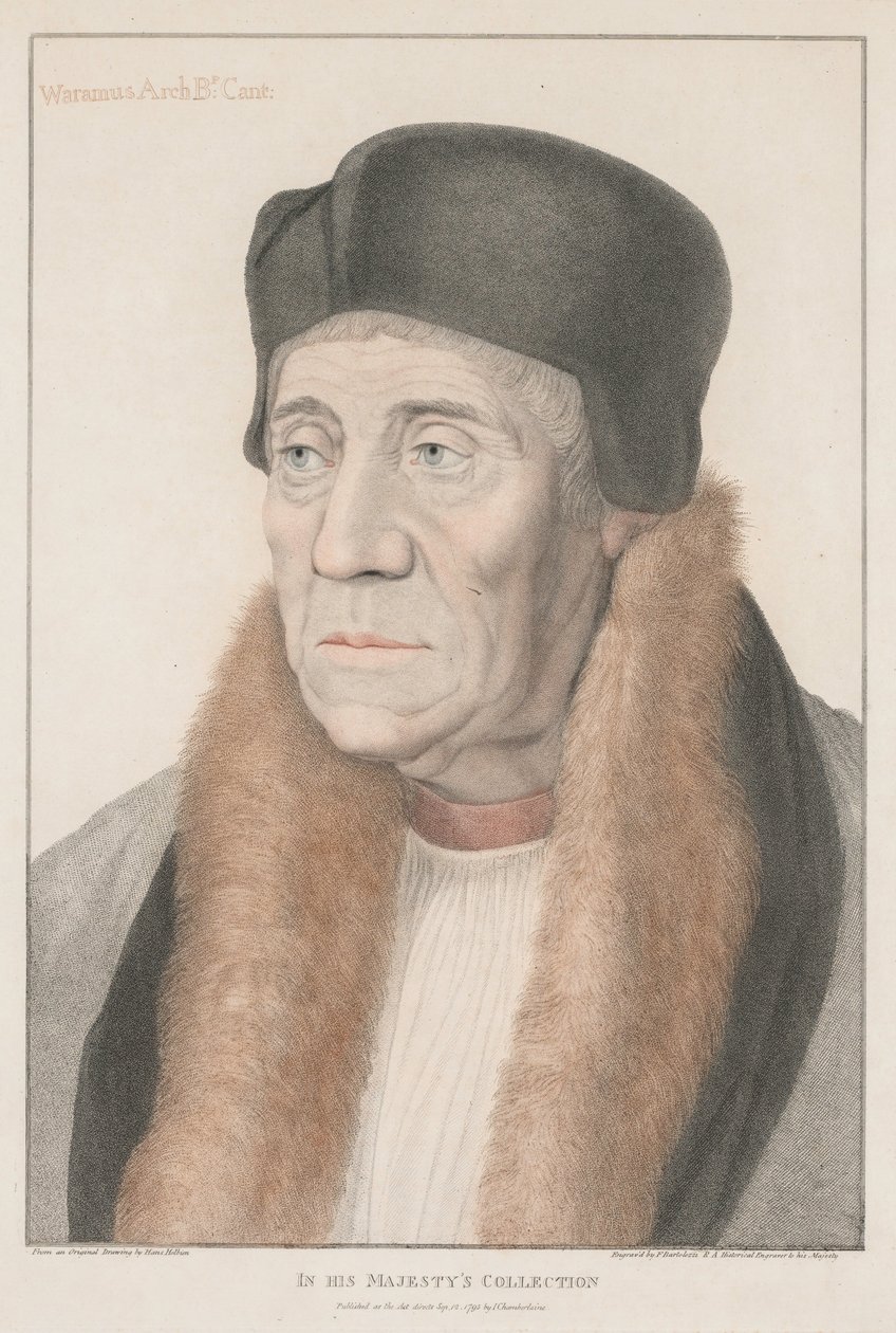Paramus ærkebiskop af Canterbury, 1795. af Francesco Bartolozzi