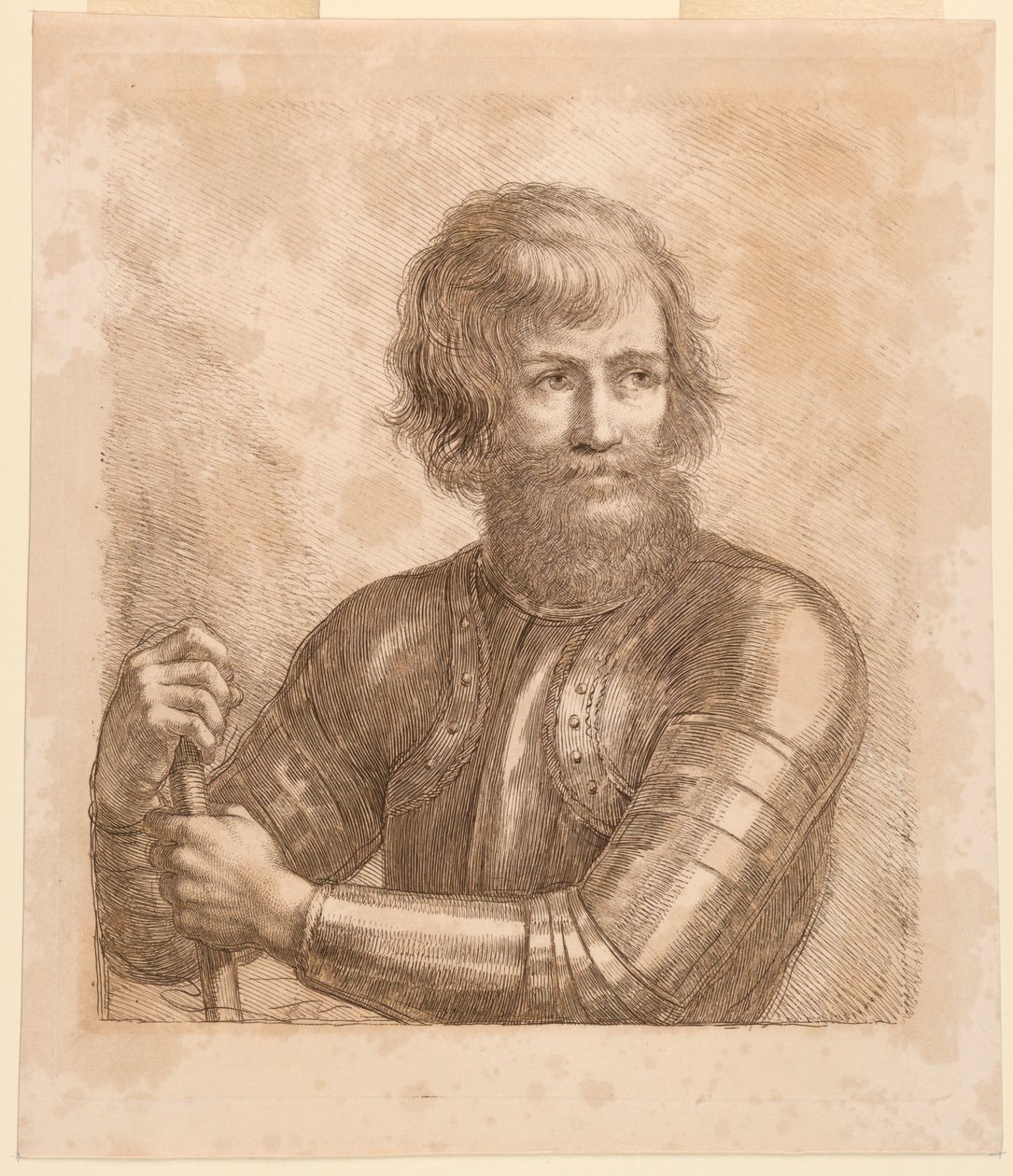 Kriger med en truncheon af Francesco Bartolozzi